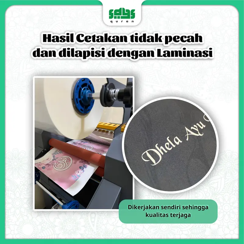 (A6) Alquran Custom Nama Batik Premium 8 Blok Tajwid Terlengkap - Says quran - Alqosbah 2
