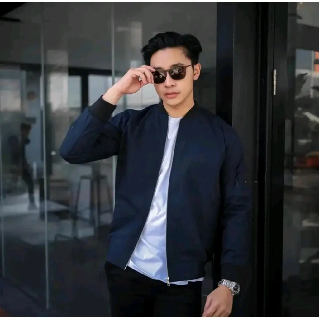 DARXIDS-Jaket canvas bomber pria premium jaket bomber canvas katun pria wanita