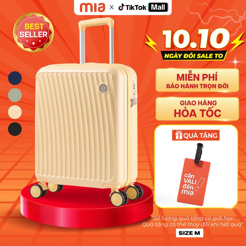 [Siêu Phẩm -Hàng mới] Vali du lịch Larita Kinley size M - ký gửi 20kg-25kg, Vali kéo Chất liệu nhựa PC/ABS cứng cáp, bền bỉ, bất chấp mọi va đập, khoá số TSA chuẩn quốc tế, BẢO HÀNH MIỄN PHÍ TRỌN ĐỜI