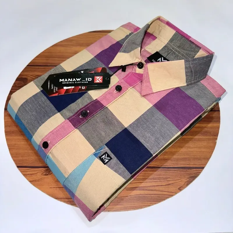 ￼atasan kemeja dewasa pria casual motif  kotak lengan pendek cowok distro terbaru 2024 premium lokal pendaki outfit 1