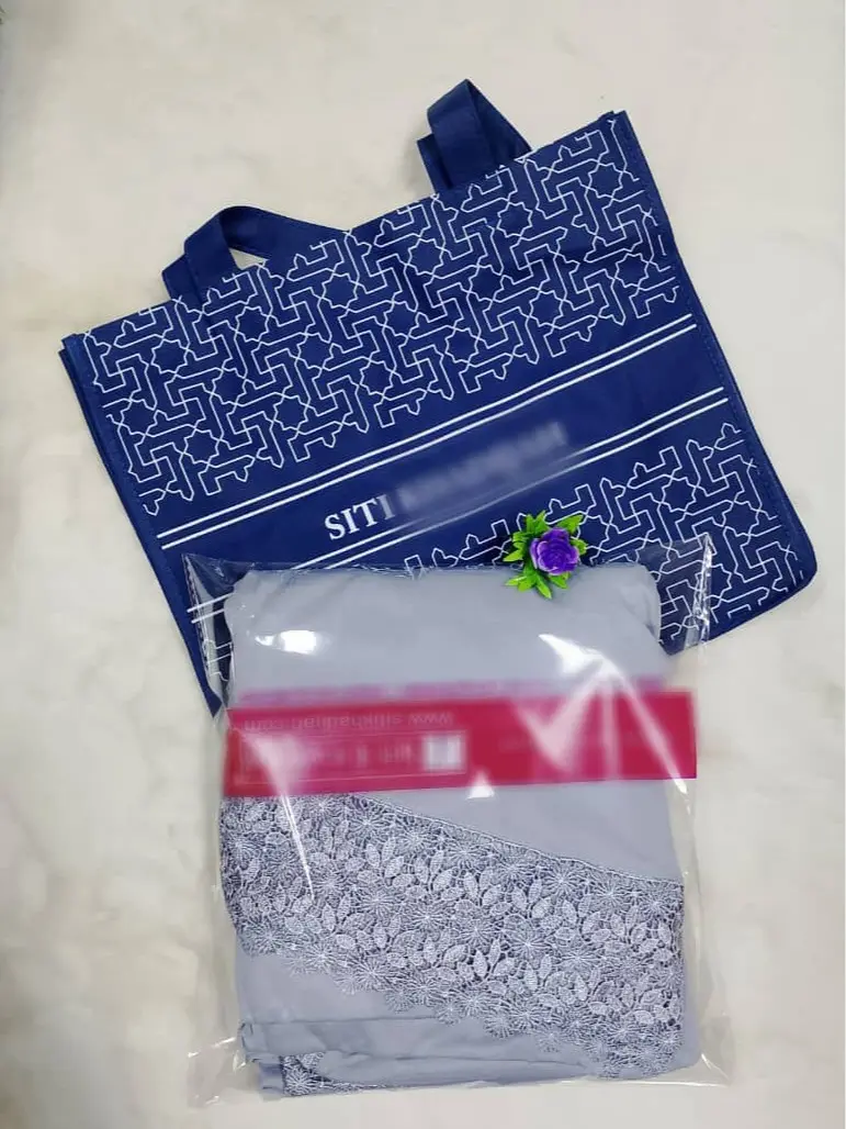 TELEKUNG_ SITI_ K.H.A.D.I.._SINGLE LACE BAG BLUE/ MAROON NEW DESIGN POS SETIAP HARI |TELEKUNG BAG | HOT SALE | SULAM MURAH Bunga Cotton