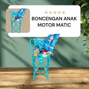 TERLARIS BONCENG ANAK MOTOR MATIC// BONUS BANTAL STANG DAN SABUK PENGAMAN Jok Motorcycle