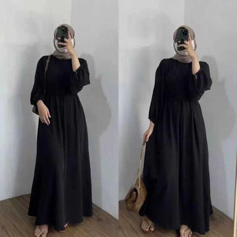 DANIRA DRESS GAMIS POLOS KATUN MICRO GAMIS BUSUI Fit Muslim 5