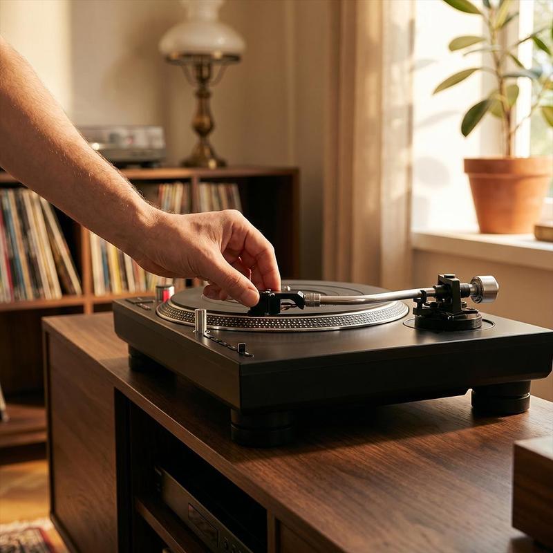 Kẹp tay quay thay thế tông màu cho phụ kiện turntable chơi đĩa vinyl Technics…