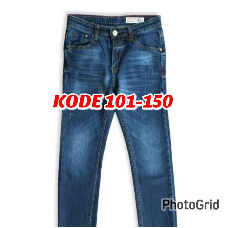 jeans anak kode 101-150 Slim-fitting 0