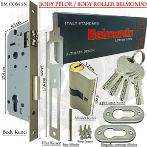 Body Pelor atau Body Roller BELMONDO body kunci pintu besar Lock Body Kunci