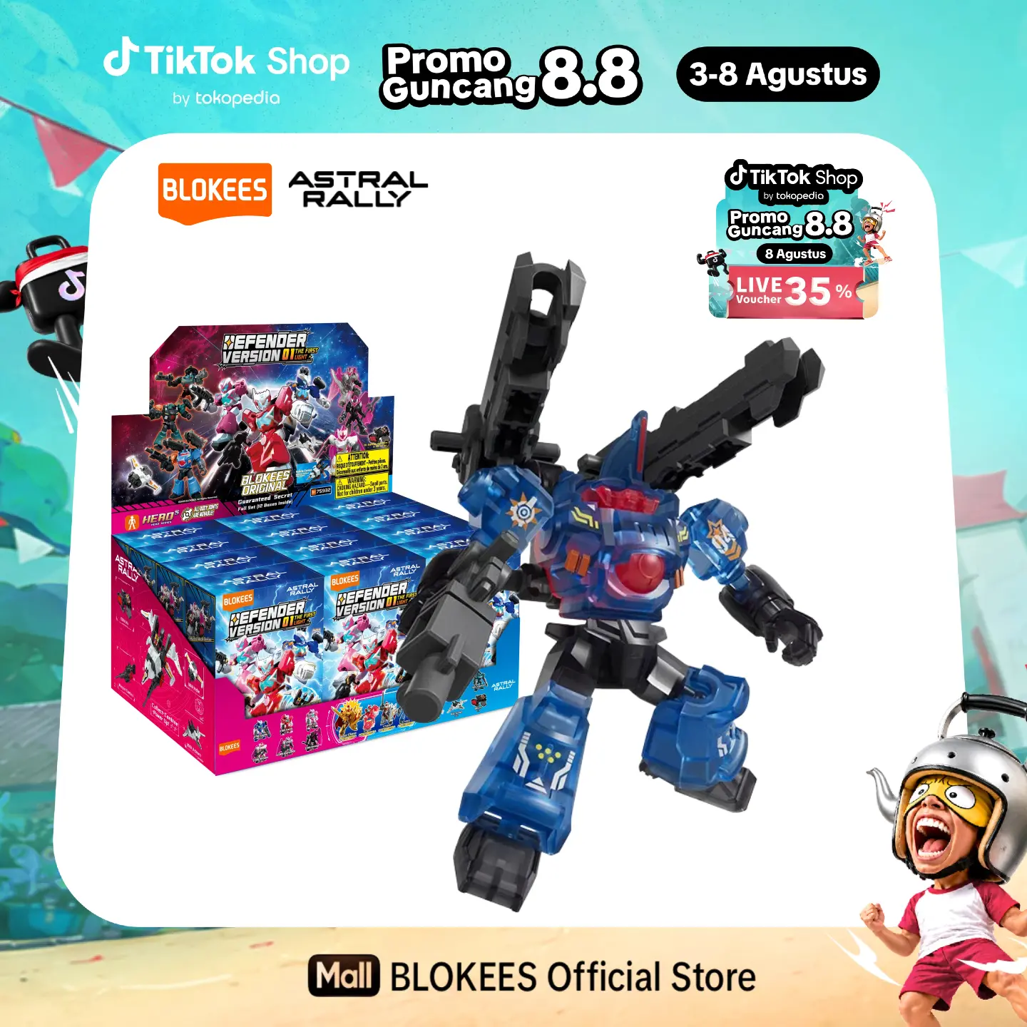 [NEW] Blokees Astral Rally-Defender Version-1st wave-The First Light