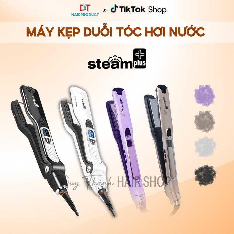 Máy Là Duỗi Tóc Hơi Nước Steam Plus Professional Bản TiTan | Giúp Tóc Suôn Mượt, Hạn Chế Hư Tổn