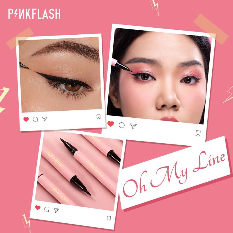 Product Introduction of [Official] PINKFLASH #OhMyLine Eyeliner Pensil Hitam Anti Air Tahan Lama- Up to 12hours PF-E01 9