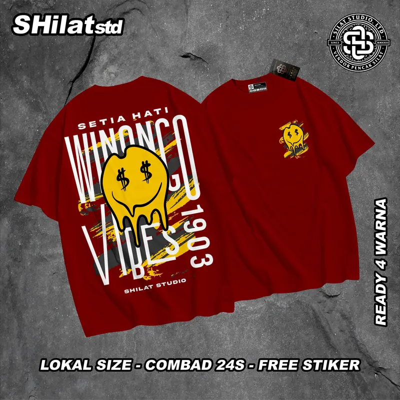 Shilatstudio kaos Pshw SETIA HATI WINONGO VIBES 1903 culture premium tshirt lawasan keren 1
