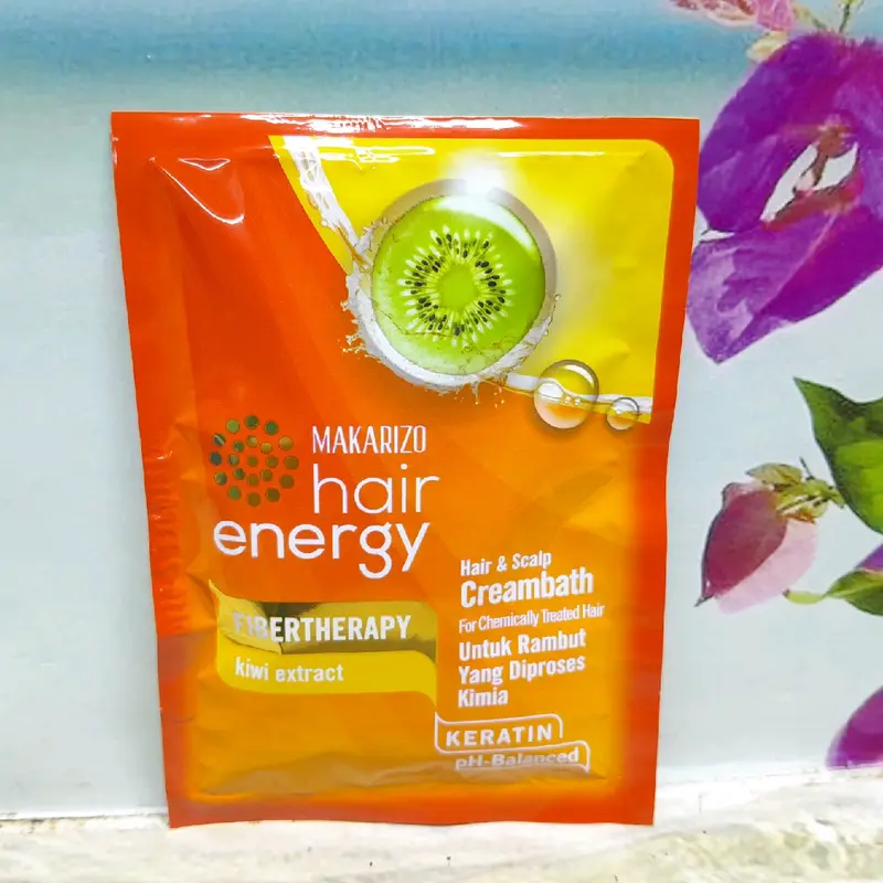 3 pcs ] Makarizo hair energy rambut creambath sachet 30ml original Conditioner Shampoo Perawatan 1