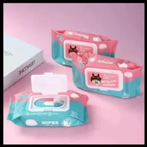 Pet wipes 80 series tisu basah hewan anjing kucing membersihkan telinga dan mata non alkohol
