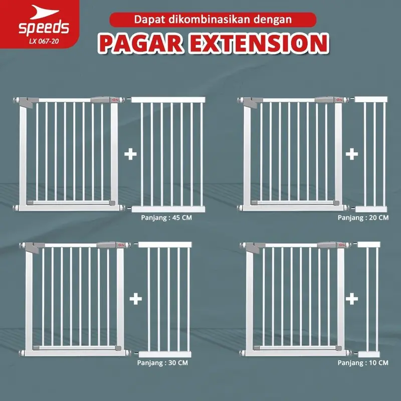 067-19 SPEEDS Baby Safety Gate Pagar Pintu Bayi Pagar Pengaman Bayi Pembatas Bayi Anak Tangga Dapur Kamar Mandi Safe Gate Anti-Slip 2