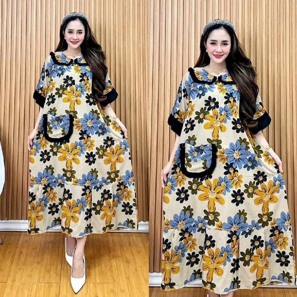 DRESS SERLY DRESS JUMBO LD 120 CM DASTER KEKINIAN DRESS BUMIL
