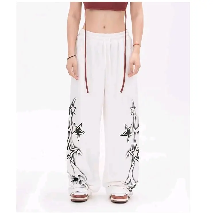 BAGGY STAR PANTS CELANA KULOT OVERSIZE Panjang celana skena Wanita Pria Lembut unisex 3
