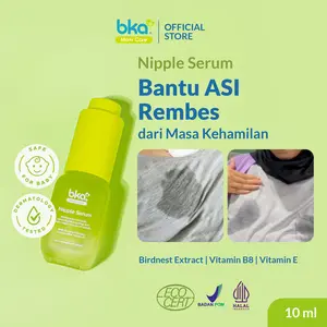[FLASH SALE 10ML] BKA Nipple Serum 10ml - Nipel Serum ASI Rembes TM3 - Membantu Membersihkan & Melembabkan Puting Lecet Ibu Hamil - Vitamin B8 & E - Perawatan Payudara - Pelembap Ibu Hamil