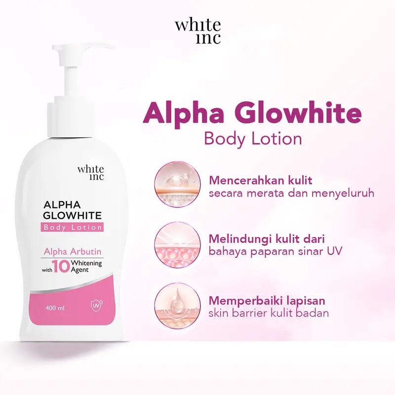 [BUNDLING] WHITE INC AHA Body Serum + Alpha Glowhite Body Lotion to Whitening & Moisturising 1