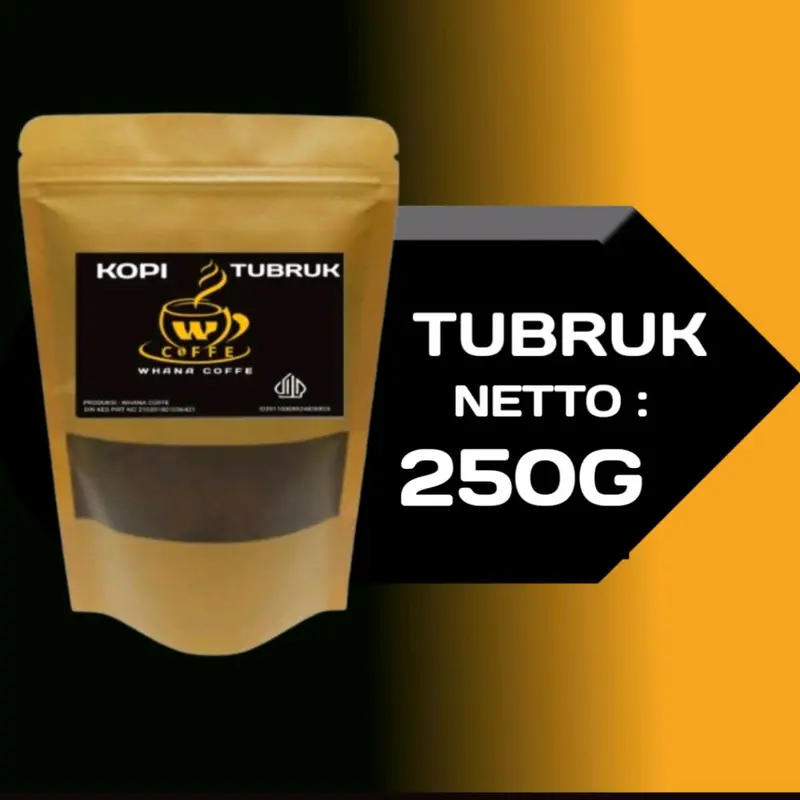 Kopi Tubruk murah kemasan 250G Robusta Coffee 0