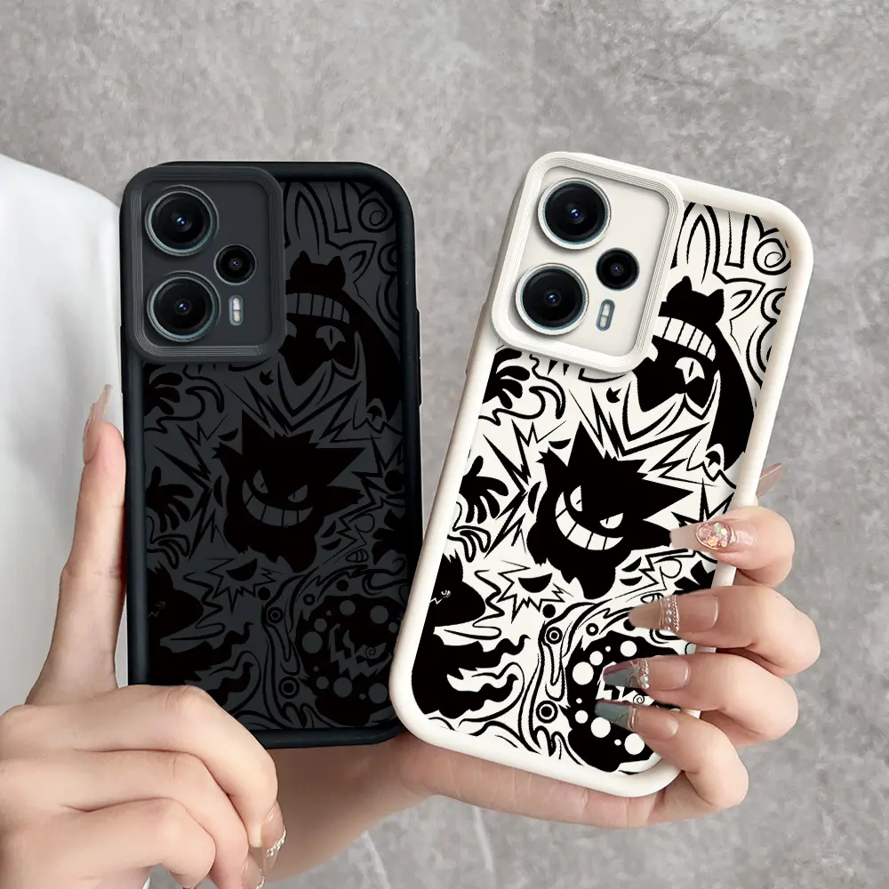 softcase soft case casing hp Xiaomi Poco F5[5G],Gengar,Tahan jatuh,softcase,kreativitas,kepribadian,TPU material,Baru,cover Ponsel Protection