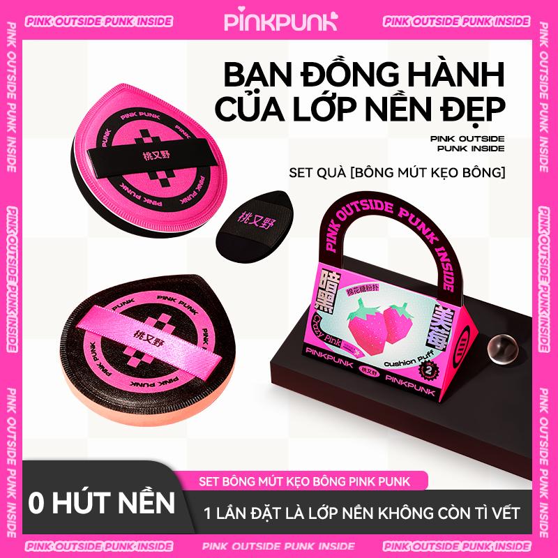 [LIVE] Set bông mút PinkPunk Mút trang điểm chất liệu cotton mềm mại có thể dùng khô hoặc bóp ẩm không hút kem nền cosmetic trang điểm  Nữ Mỹ Phẩm mút  pinkpunk