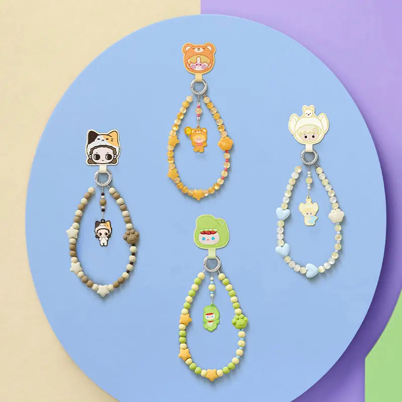 POP MART POP BEAN Pajama Party Series Mobile Phone Chain toy