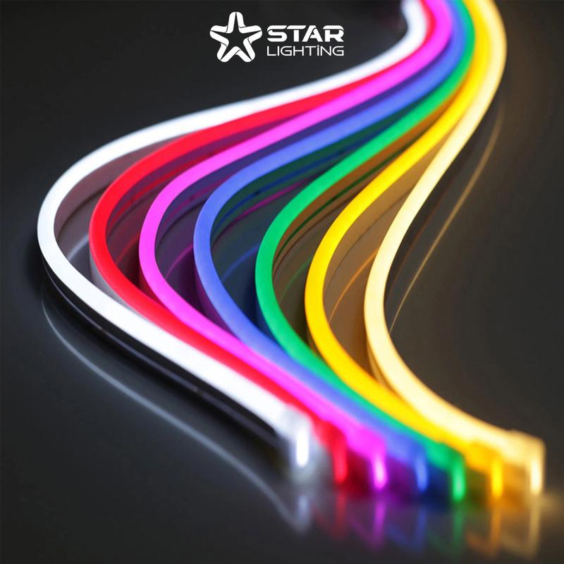 Đèn LED NEON 12V -120Led/M-10 MÀU-5mm*11mm,chống nước tốt,uốn hình,uốn chữ quảng cáo, decor trang trí phòng ngủ,ngoài trời