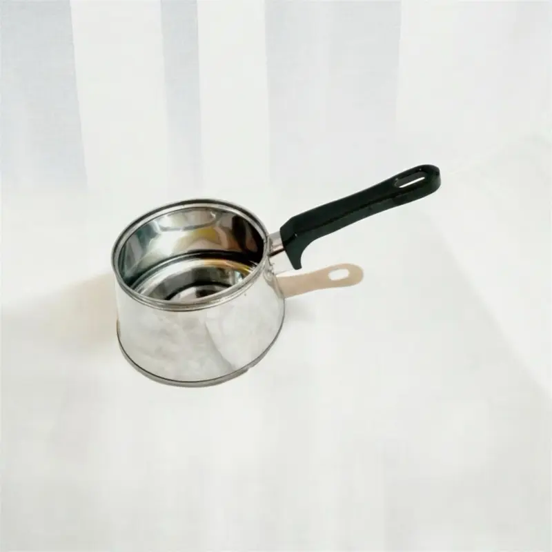 Panci kopi mini panci rebus kopi lucu stainless ukuran 16cm panci kopi tanpa tutup