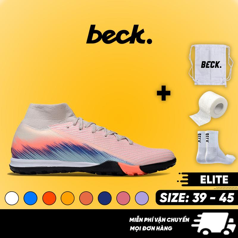 Giày Bóng Đá Mer Cua Ri Ồ, Súp Pơ Fly 10 Elite Cổ Cao, BECK, Đế Đinh TF, Các Màu Sắc, Sân Cỏ Nhân Tạo