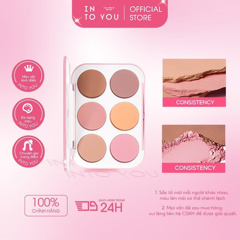 Phấn Má Hồng 6 Ô INTO YOU Vừa Má Hồng Vừa Tạo Khối Màu Lên Tự Nhiên Dễ Tán