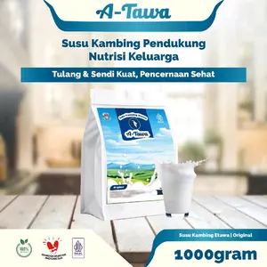 A-TAWA Susu Kambing Etawa Rasa Original dan  Cokelat 1Kg\1000Gr Solusi Nyeri Sendi Tulang,Asma,paru-paru