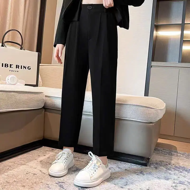 Quần Âu Hàn Quốc Cho Bé Gái Và Bé Trai Chất Tuyết Mưa Mềm Mịn - Phong Cách Âu  Dễ Chăm Sóc Có Cạp Chun & Cúc Phù Hợp Từ 7-11 Tuổi 7