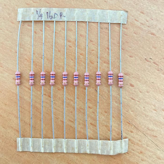 Jual Resistor 1/4watt 160R 160 Ohm Peralatan Elektronik Berkualitas 100 ...