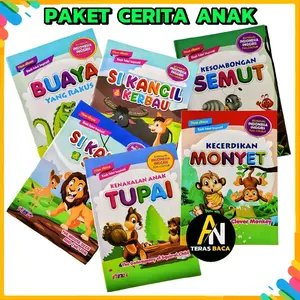 Paket 5 Buku Cerita Binatang HNH untuk anak anak Buku cerita Anak buku cerita Fabel book books