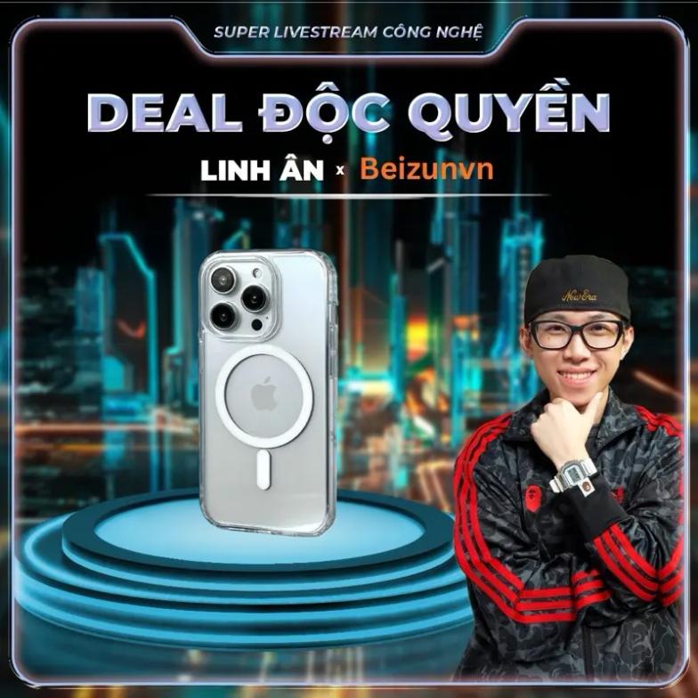   Độc quyền Linh Ân   Ốp Lưng iphone Trong Suốt Chống Sốc - Hỗ trợ sạc từ tính không dây dành cho iphone 16 ,15 ,14 ,13 ,12 11promax và 16 15 14 plus 
