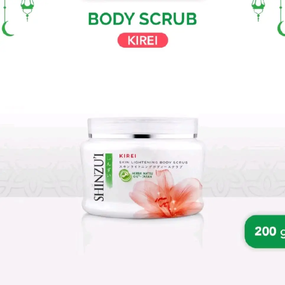 Shinzui kirei skin lightening body scrub 200g