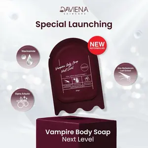 DAVIENA SKINCARE - Vampire Body Soap Next Level Mencerahkan Membersihkan Tubuh
