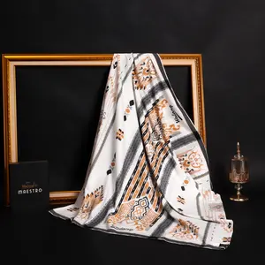 Maestro Sarung Maestro Rayon Dobby Motif Sutra Muslim Santri Bahan Premium Desain Tenun Tradisional & Dobby Elegan untuk Acara Formal dan Sehari-hari Kain Songket Mewah Gold Katun Tebal Wanita Dewasa Hitam-(MF1)