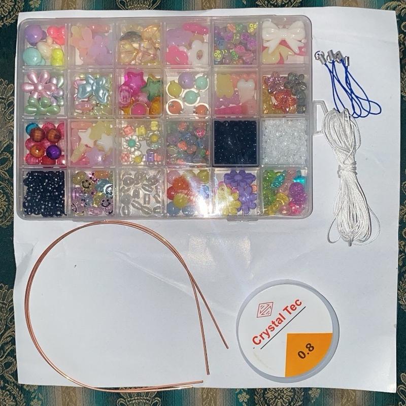 SET 1 BOX MANIK MANIK AKSESORIS UNTUK GELANG STRAP HP DLL 1