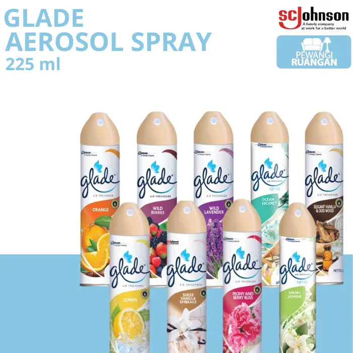 Glade Aerosol 225ml - Pengharum & Pewangi Ruangan
