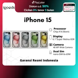 iPhone 15 128GB - Garansi Resmi Indonesia