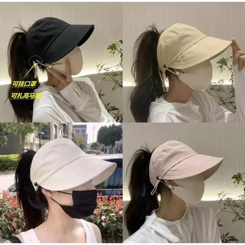 Mũ Bucket Chống Nắng Mùa Hè, Hở Chóp Có móc đeo khẩu trang QH35
