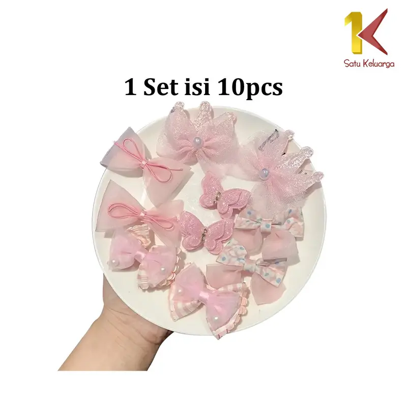 [COD] SK C1082 Jepit Rambut Mahkota 10IN1 Anak Perempuan Korean Fashion 5