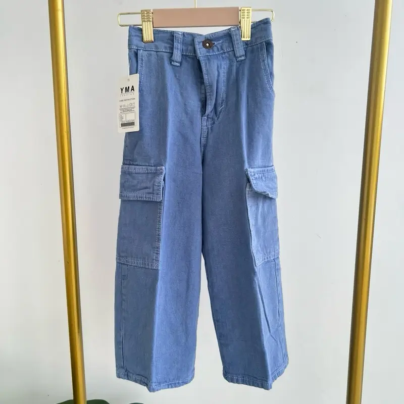 [Creator’s Choice] - Yma Fashion Kids - Celana Cargo Anak Usia 3-12 tahun - Celana Jeans Cargo Anak Unisex 6