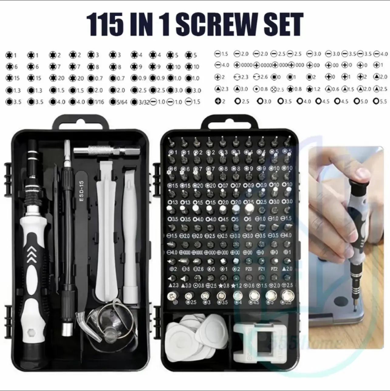 115 in 1 Precision Screwdriver Set/Handy DIY Tool Kit/Repair And Installation of Computer