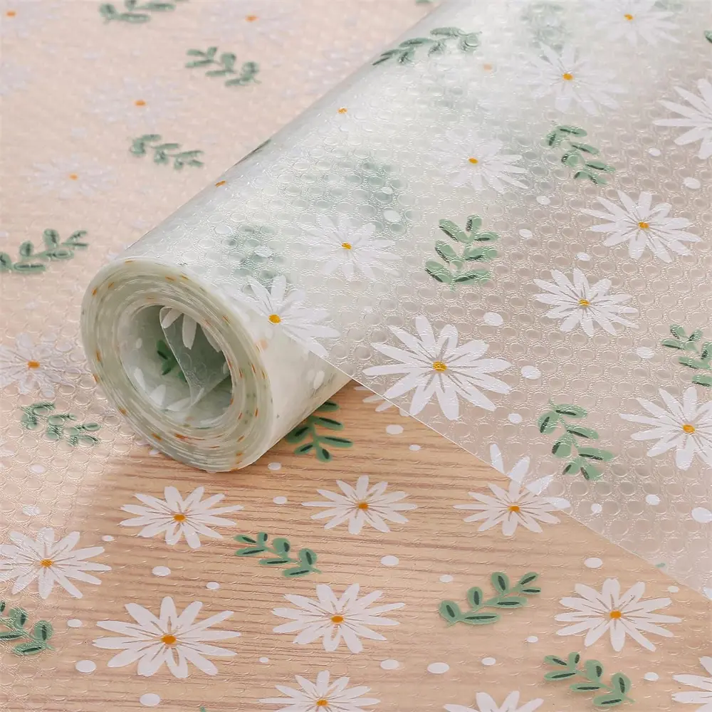 45*100cm Kitchen Cabinet Drawer Liners Oilproof Waterproof Dustproof Fridge Mat Household  DIY Cuttable Non-Slip Pad