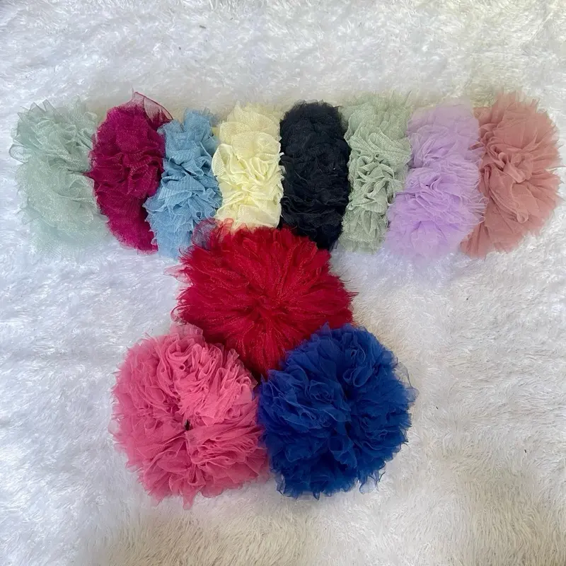 Ikat rambut hijab | cepol scrunchie jumbo | warna random