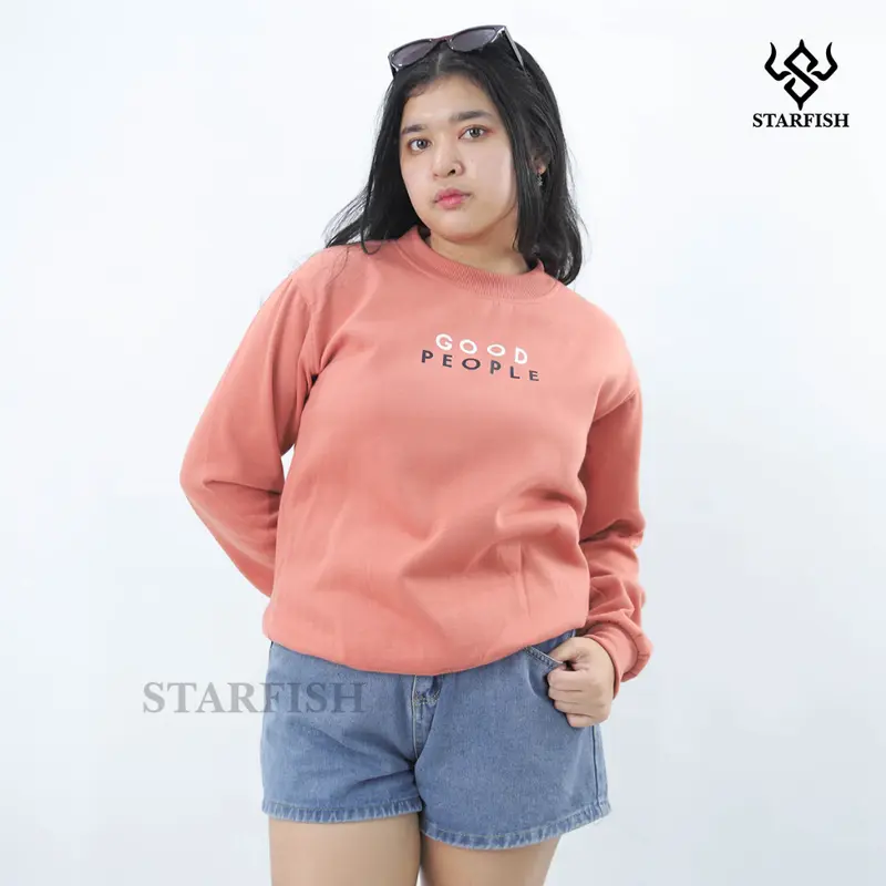 STARFISH SWEATER BASIC SABLON GLOW IN THE DARK GOOD PEOPLE SIZE M&XXL (PRIA & WANITA) 5