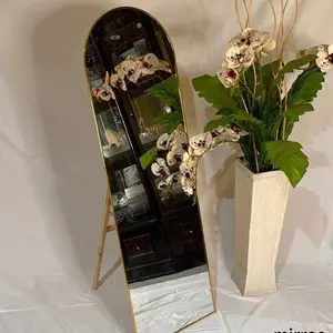 cermin standing oval aesthetic ukuran 30x122cm–cermin fullbody murah–dekorasi ruangan minimalis