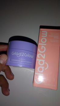 Product Review of [BPOM] Glad2Glow 2pcs bundle Skincare 2in1 Paket - Moisturizer+Serum Glowing Anti-acne Dark spot Barrier Bright Blueberry Ceramide Centella Berjerawat Memudarkan Mencerahkan Pencerah Wajah Arbutin Acid Extract Niacinamide Cooling Pelembab Melembutkan from i**o 0