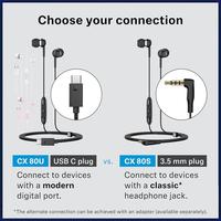 Jual Sennheiser CX 80s 80u in Ear Earphone with Mic CX80S CX80U CX 80 S ...
